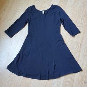 Joe Boxer Woman's Size L, Black T-Shirt Dress.